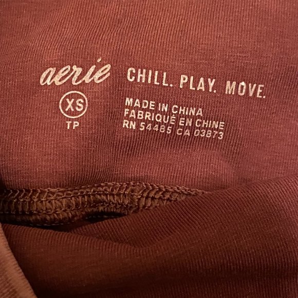 XS Light Red Aerie Leggings - Picture 2 of 3